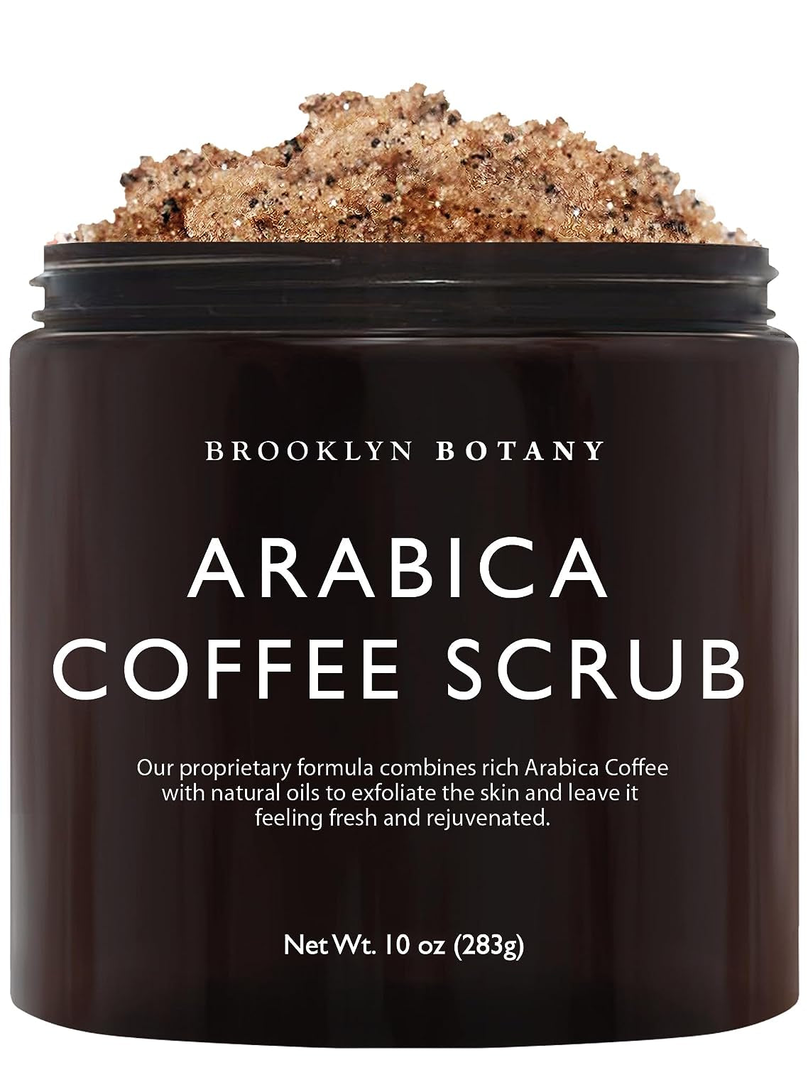 Dead Sea Salt and Arabica Coffee Body Scrub 10 Oz - Moisturizing and Exfoliating Body, Face, Hand, Foot Scrub - Fights Stretch Marks, Fine Lines, Wrinkles - Great Gifts for Women & Men